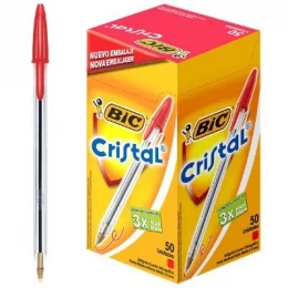CANETA ESFEROGRFICA - BIC  CRISTAL - VERMELHO