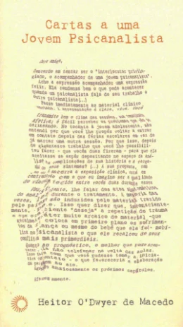 CARTAS A UMA JOVEM PSICANALISTA