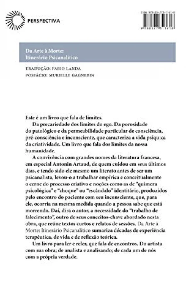 Da Arte  Morte: Itinerrio psicanaltico