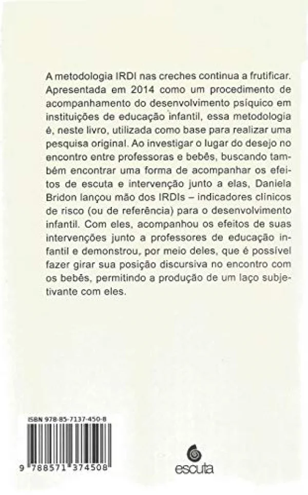 O Beb na Creche: Possibilidades Educativas a Partir do Desejo