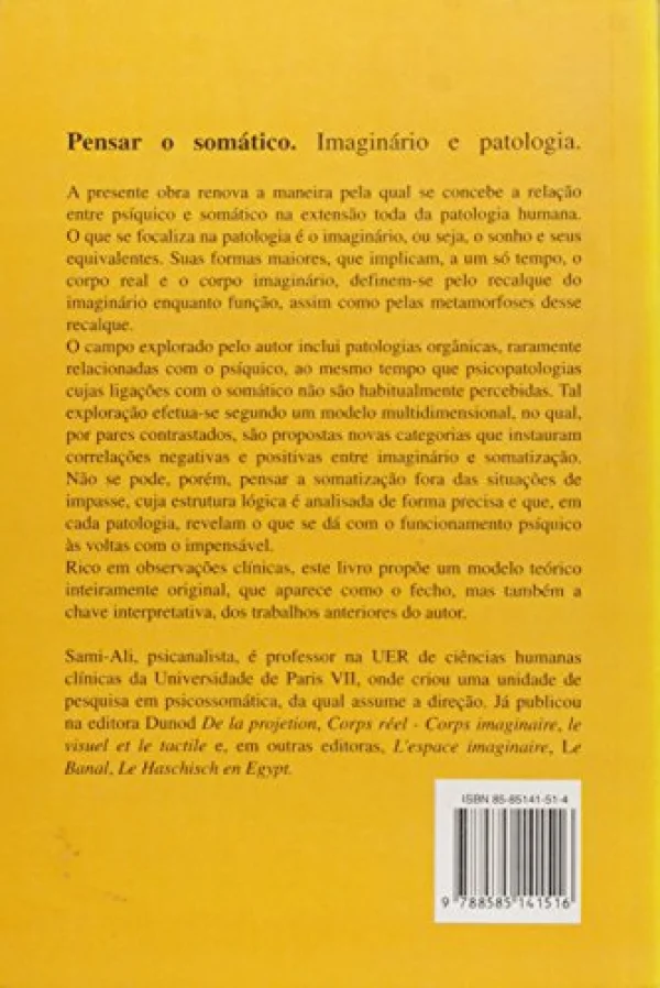 Pensar o Somtico: Imaginrio e Patologia